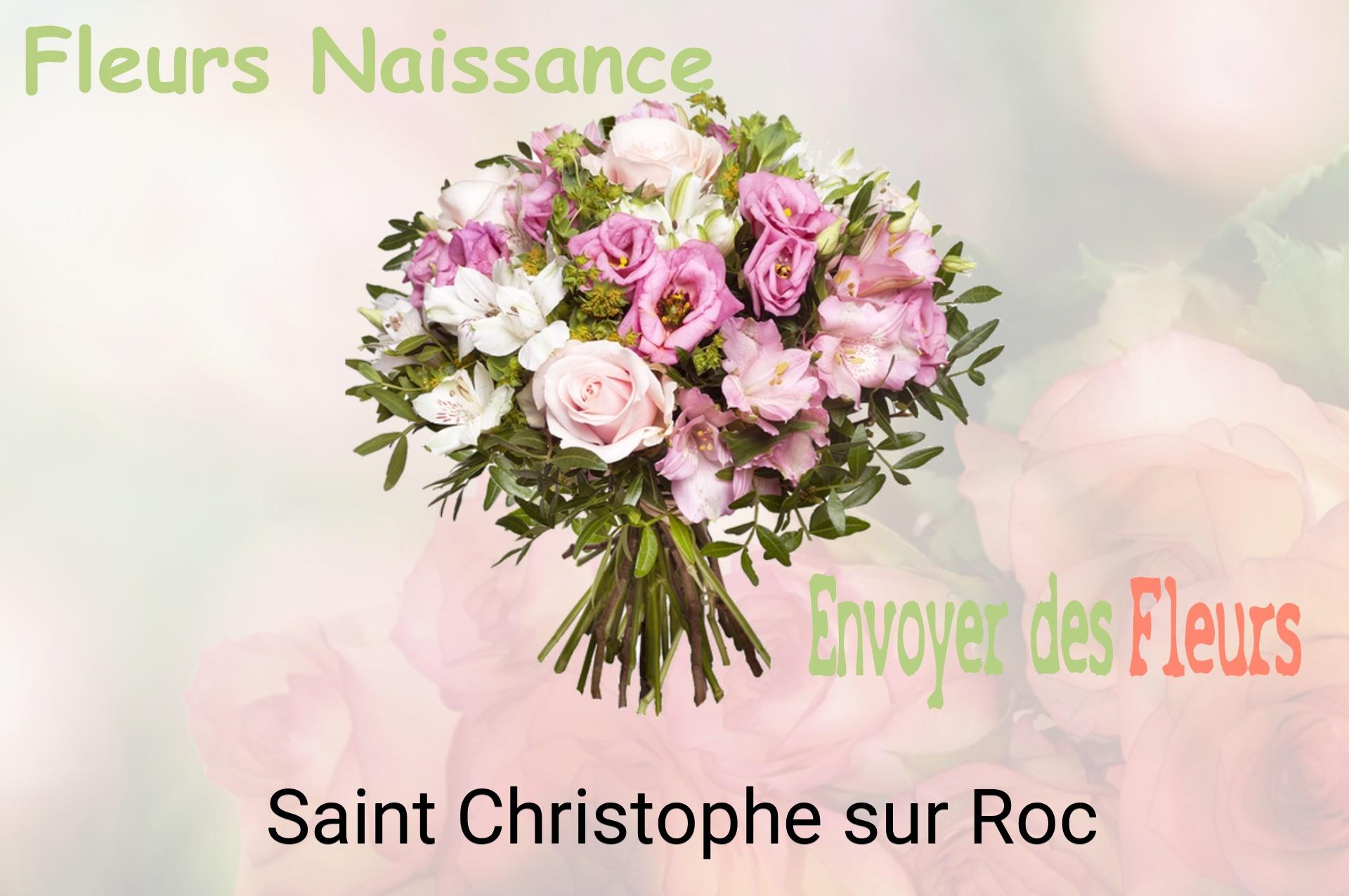 Bouquet de fleurs de naissance livré à Saint-Christophe-sur-Roc